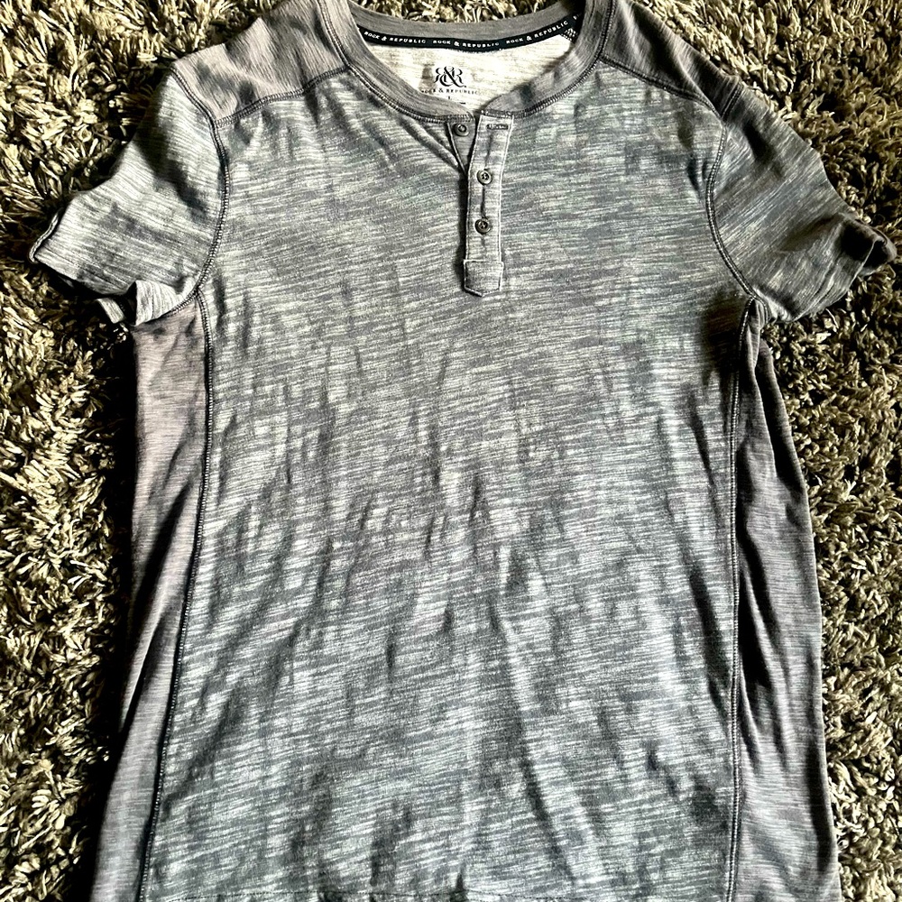 Rock and republic mens henley shirt
